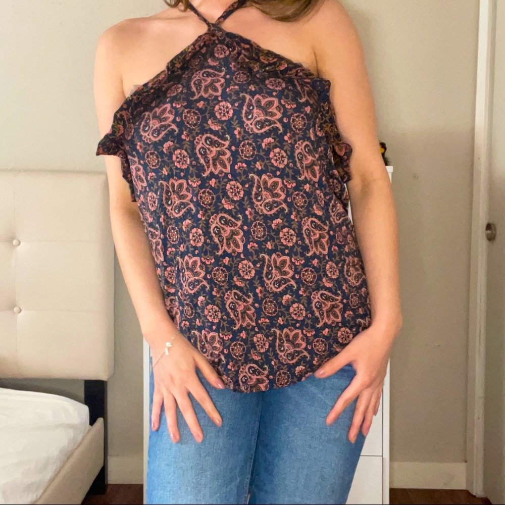 Loft Paisley Halter Top